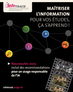 Affiche InfoTrack Nouveauté 2025 : 2 modules consacrés à l'IA